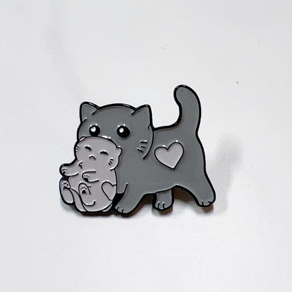 Cute Kitty Cat Enamel Pin - Picture 4 of 5